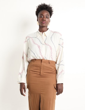 Camisa Tommy Plus manga larga para mujer