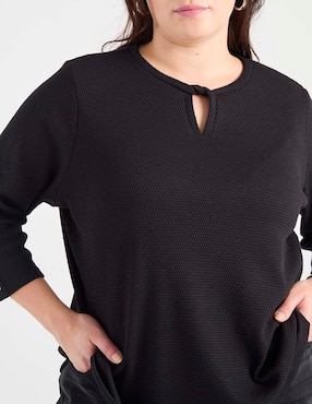 Blusa Liz Claiborne manga al codo para mujer