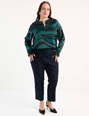 Jeans relaxed straight Liz Claiborne para mujer