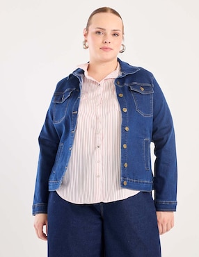 Chamarra Lieb Plus de mezclilla para mujer