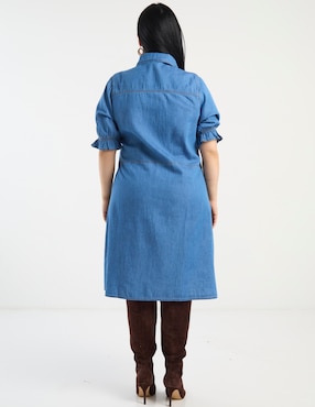 Vestido a la rodilla casual Lieb Plus para mujer
