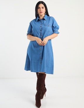 Vestido a la rodilla casual Lieb Plus para mujer