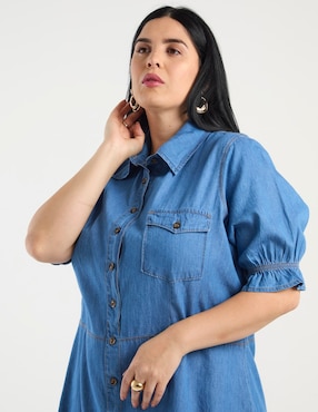 Vestido a la rodilla casual Lieb Plus para mujer