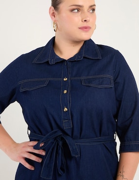 Vestido midi casual Lieb Plus para mujer
