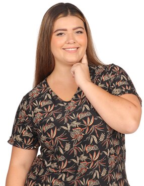 Blusa Cariló manga corta para mujer