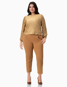 Blusa Ivonne Plus manga larga para mujer