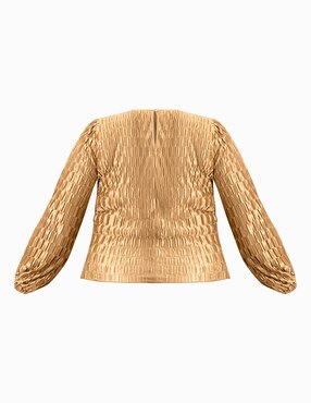 Blusa Ivonne Plus manga larga para mujer