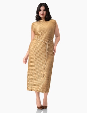 Vestido crop casual Ivonne Plus para mujer