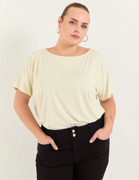 Blusa Lieb Plus manga corta para mujer