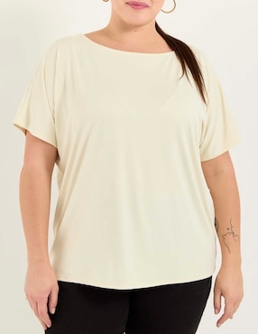 Blusa Lieb Plus manga corta para mujer