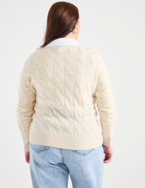 Suéter Tommy Plus cuello redondo para mujer