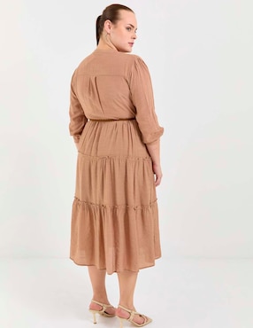 Vestido midi casual Davinchy para mujer