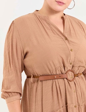 Vestido midi casual Davinchy para mujer
