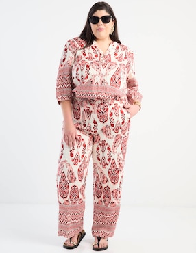 Pantalón easy pant Lieb Plus straight para mujer