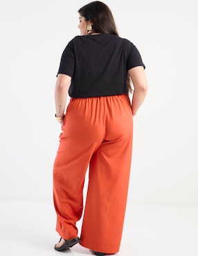 Pantalón acampanado Lieb Plus amplio para mujer