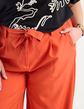 Pantalón acampanado Lieb Plus amplio para mujer