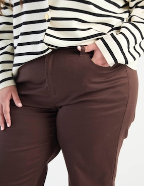 Jeans curvy straight Lieb Plus corte cintura para mujer