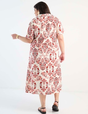 Vestido midi casual Lieb Plus para mujer
