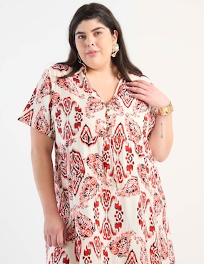 Vestido midi casual Lieb Plus para mujer
