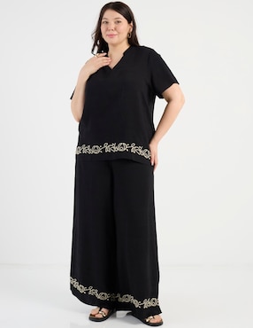 Blusa Lieb Plus manga corta para mujer