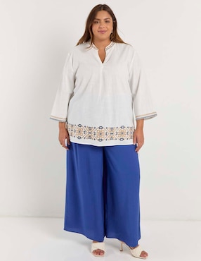 Blusa Lieb Plus manga larga para mujer