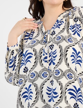 Blusa Lieb Plus manga larga para mujer