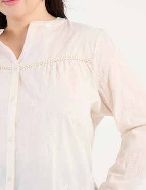 Blusa Lieb Plus manga larga para mujer