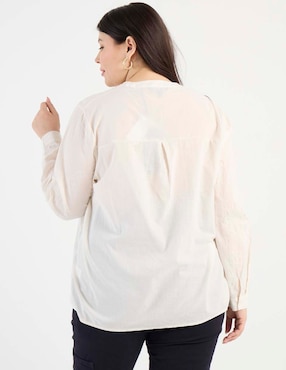 Blusa Lieb Plus manga larga para mujer