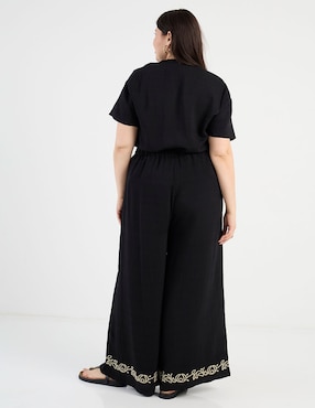 Pantalón coulotte Lieb Plus wide leg para mujer