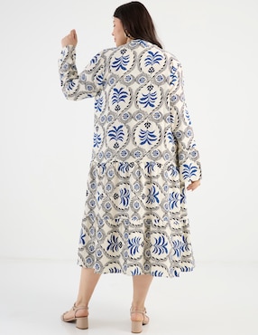 Vestido midi casual Lieb Plus para mujer