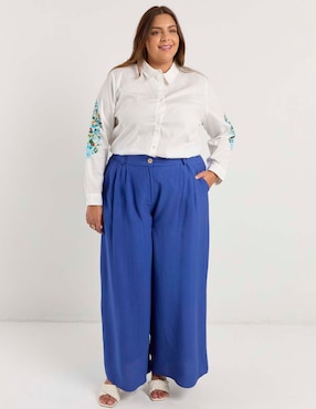 Blusa Lieb Plus manga larga para mujer