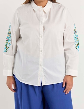 Blusa Lieb Plus manga larga para mujer