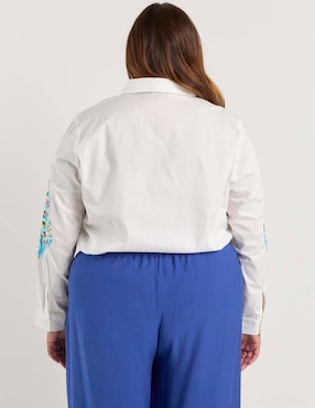 Blusa Lieb Plus manga larga para mujer