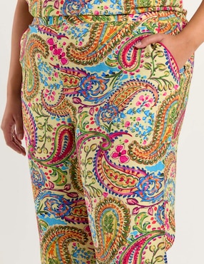 Pantalón relaxed Lieb Plus straight para mujer