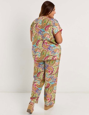 Pantalón relaxed Lieb Plus straight para mujer
