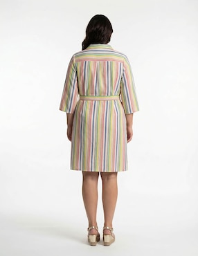 Vestido midi casual Lieb Plus para mujer