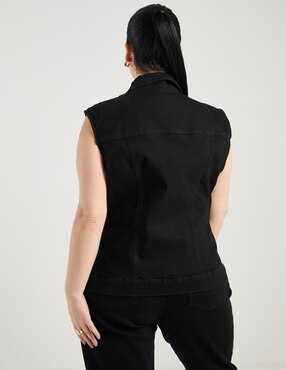 Chaleco Lieb Plus de mezclilla para mujer