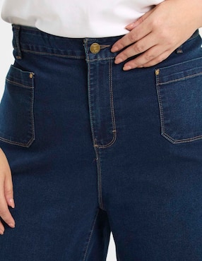 Jeans relaxed wide leg Lieb Plus para mujer