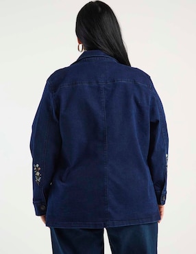 Chamarra Lieb Plus de mezclilla para mujer