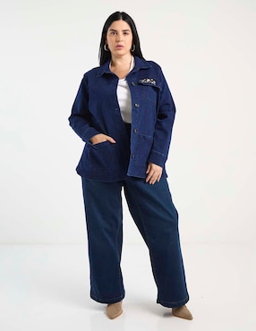 Chamarra Lieb Plus de mezclilla para mujer