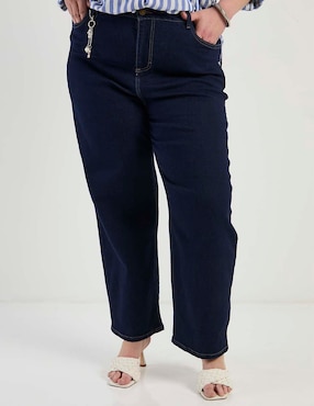 Jeans straight cintura Lieb Plus para mujer