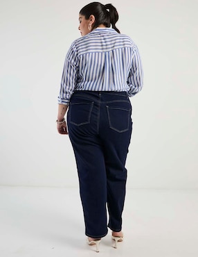 Jeans straight cintura Lieb Plus para mujer