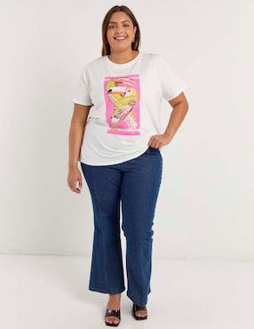 Playera manga corta Lieb Plus cuello redondo para mujer