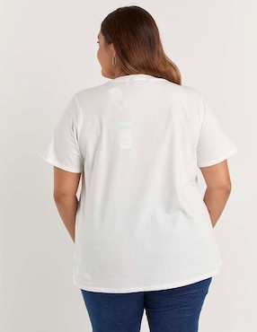 Playera manga corta Lieb Plus cuello redondo para mujer