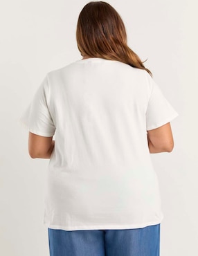 Playera manga corta Lieb Plus cuello redondo para mujer