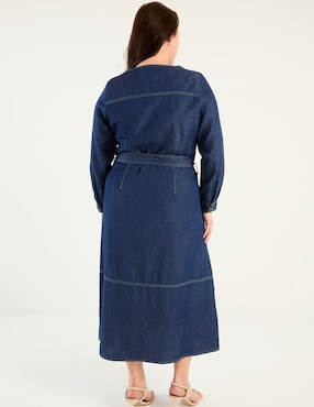 Vestido midi casual Lieb Plus para mujer