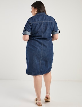 Vestido a la rodilla casual Lieb Plus para mujer