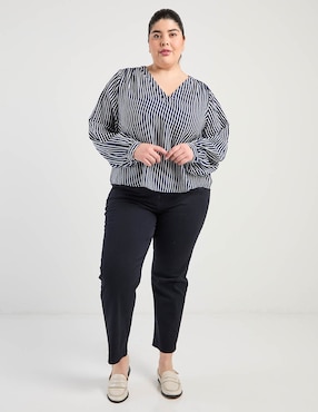 Blusa Liz Claiborne manga larga para mujer