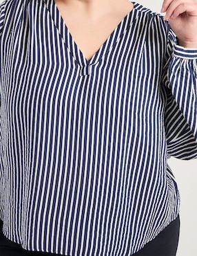 Blusa Liz Claiborne manga larga para mujer