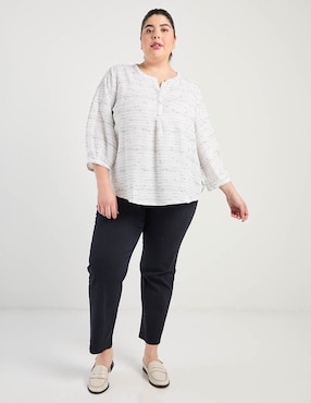 Blusa Liz Claiborne manga 3/4 para mujer